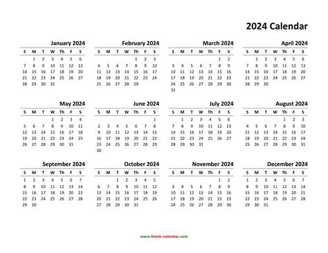 Download a Free 2024 Calendar Template for Google .